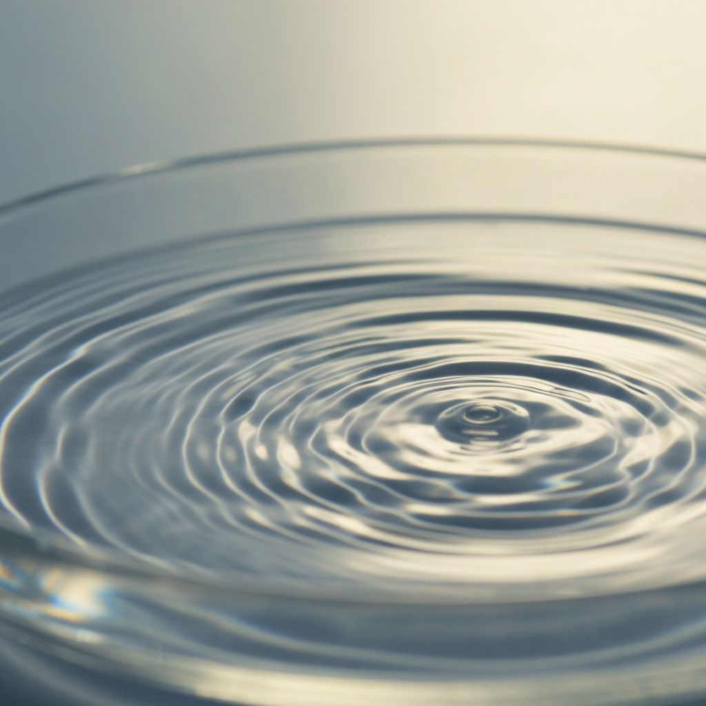 Water ripples with pastel light